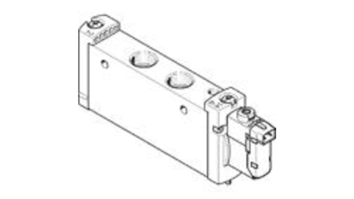 Válvula de solenoide Festo, Serie VUVG, Rosca G 1/4, Función 5/2, Solenoide, En Línea, 1300l/min