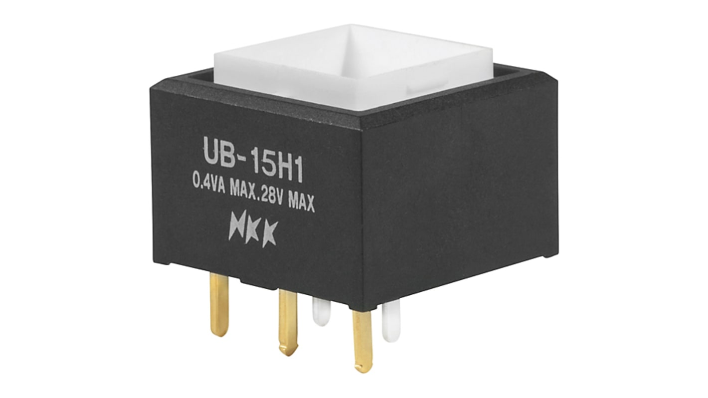 NKK Switches 押しボタンスイッチ, On-(On), スルーホール実装, SPDT, UB15SKG035C