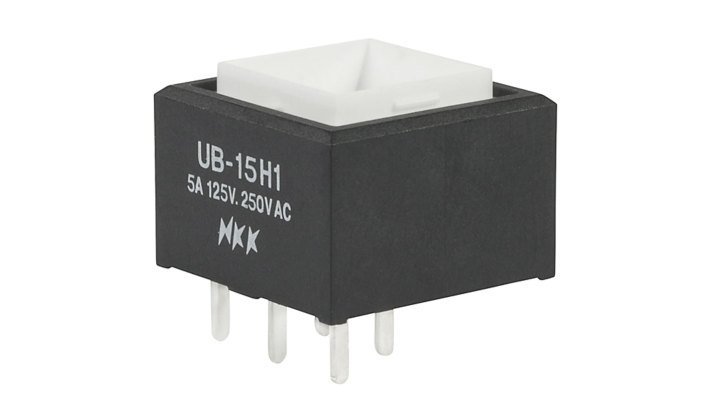 NKK Switches 押しボタンスイッチ, On-(On), スルーホール実装, SPDT, UB15SKW035F