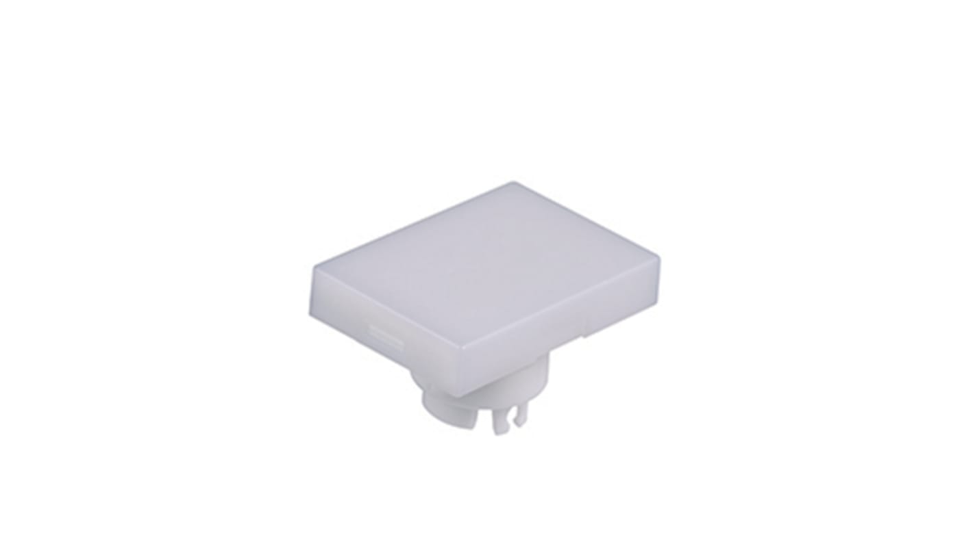 NKK Switches White Push Button Cap for Use with YB Series Pushbuttons, 21 x 15 x 12.2mm