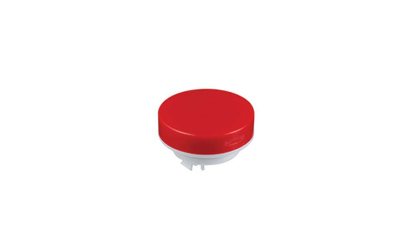 Capuchon rond et solide NKK Switches 19 (Dia.) x 9mm Rouge/Clair pour Boutons-poussoirs série LB