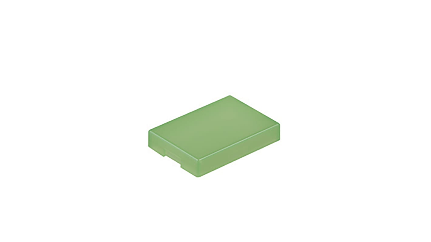 NKK Switches Green Push Button Cap for Use with UB Series Illuminated Pushbuttons, 17 x 12 x 3mm