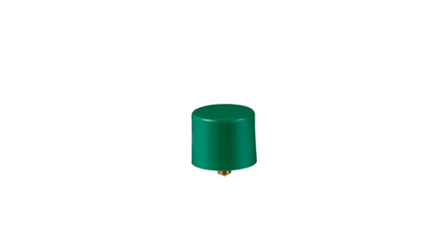 Capuchon à visser NKK Switches 10 (Dia.) x 8mm Vert pour Boutons-poussoirs série MB20