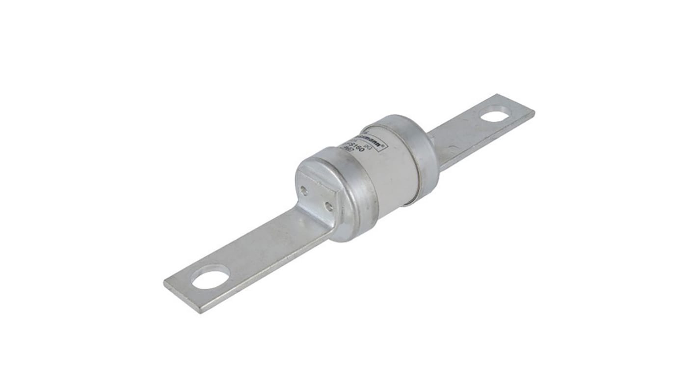 Fusibile a linguetta con fissaggio a bullone, Eaton, 315A, fusibile B2, standard • BS88, IEC 60269, fori di fissaggio