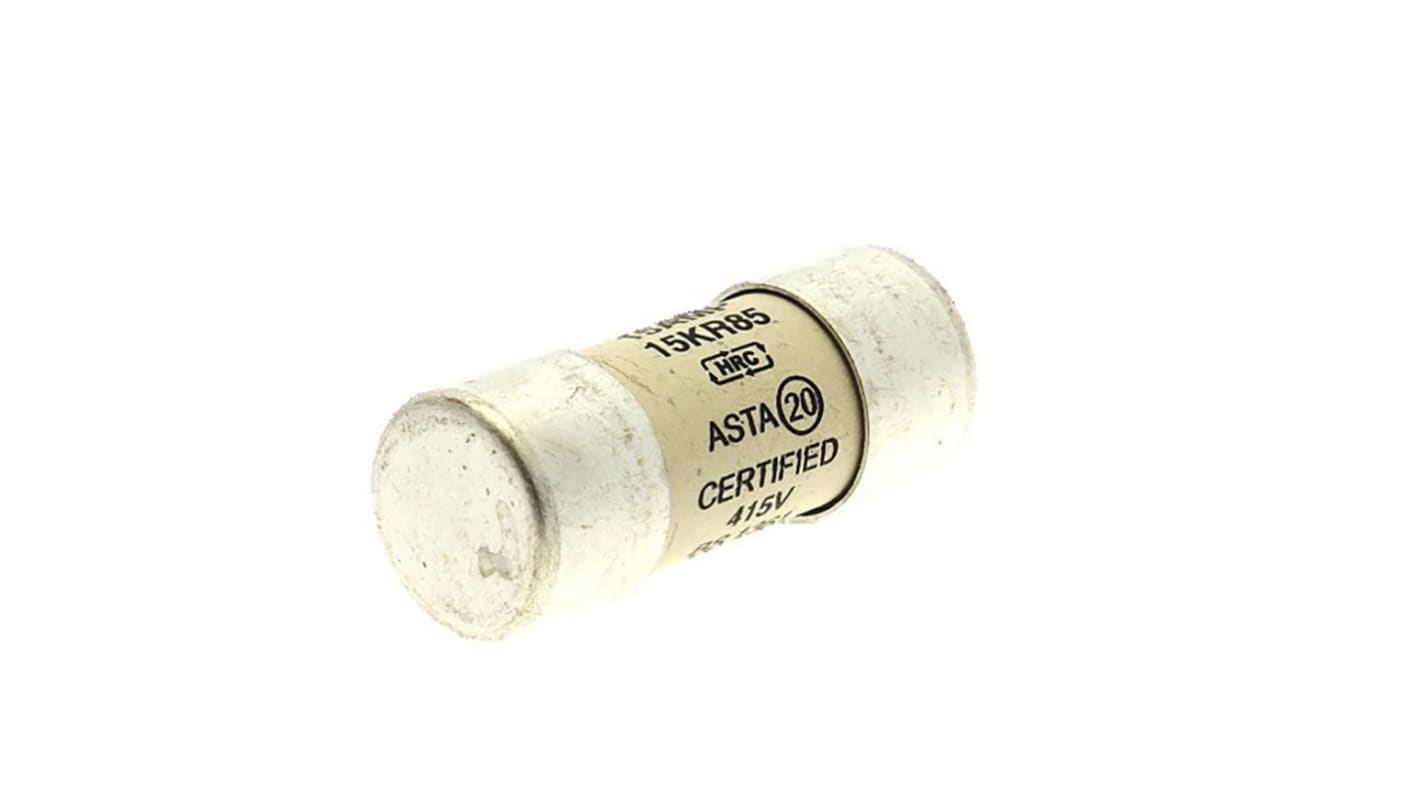 Eaton 15A Ceramic Cartridge Fuse, 23 x 57mm