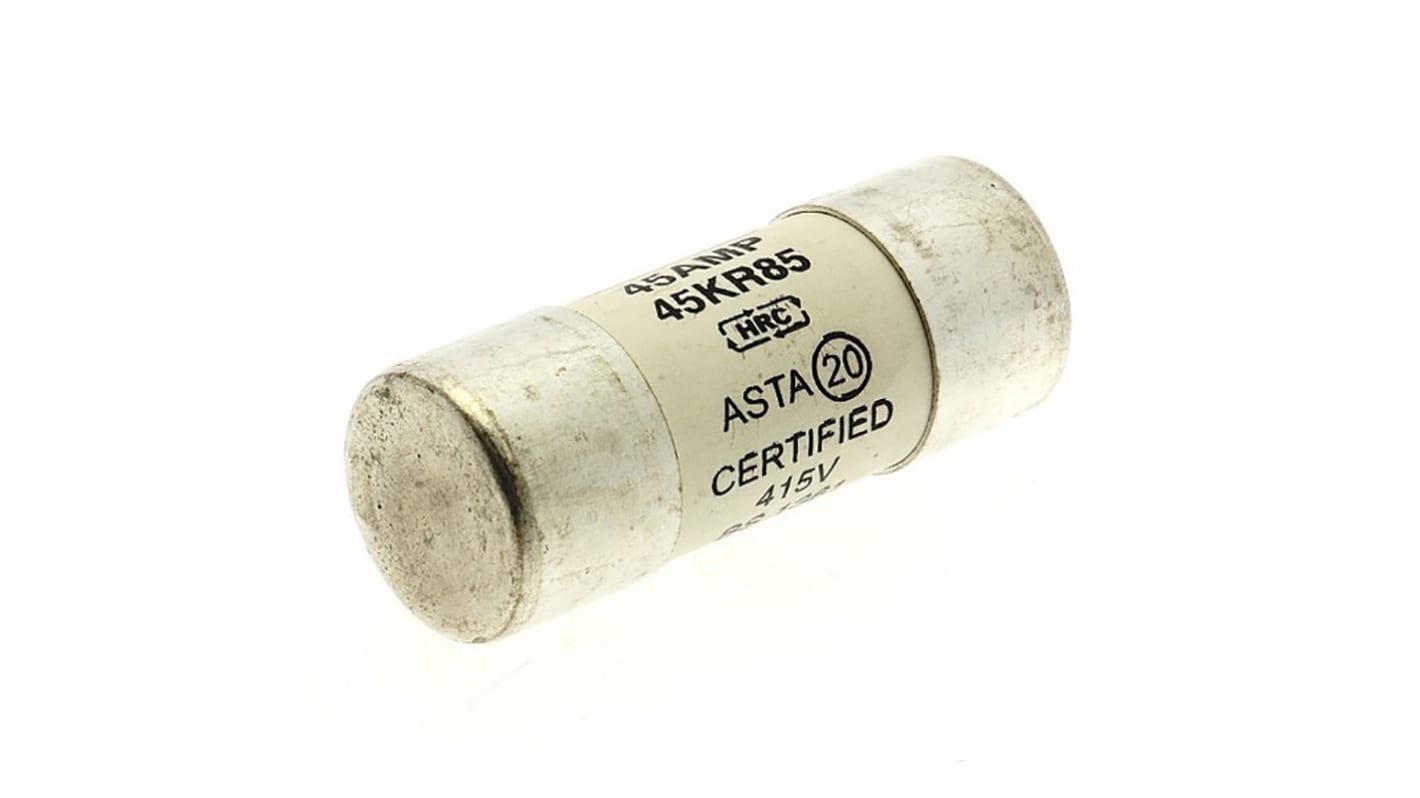 Eaton 45A Ceramic Cartridge Fuse, 23 x 57mm