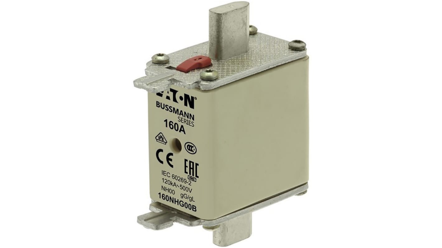 Fusibile NH, Eaton, 100A, fusibile NH00, standard DIN 43620, IEC 60269, cat. gG 690V ca