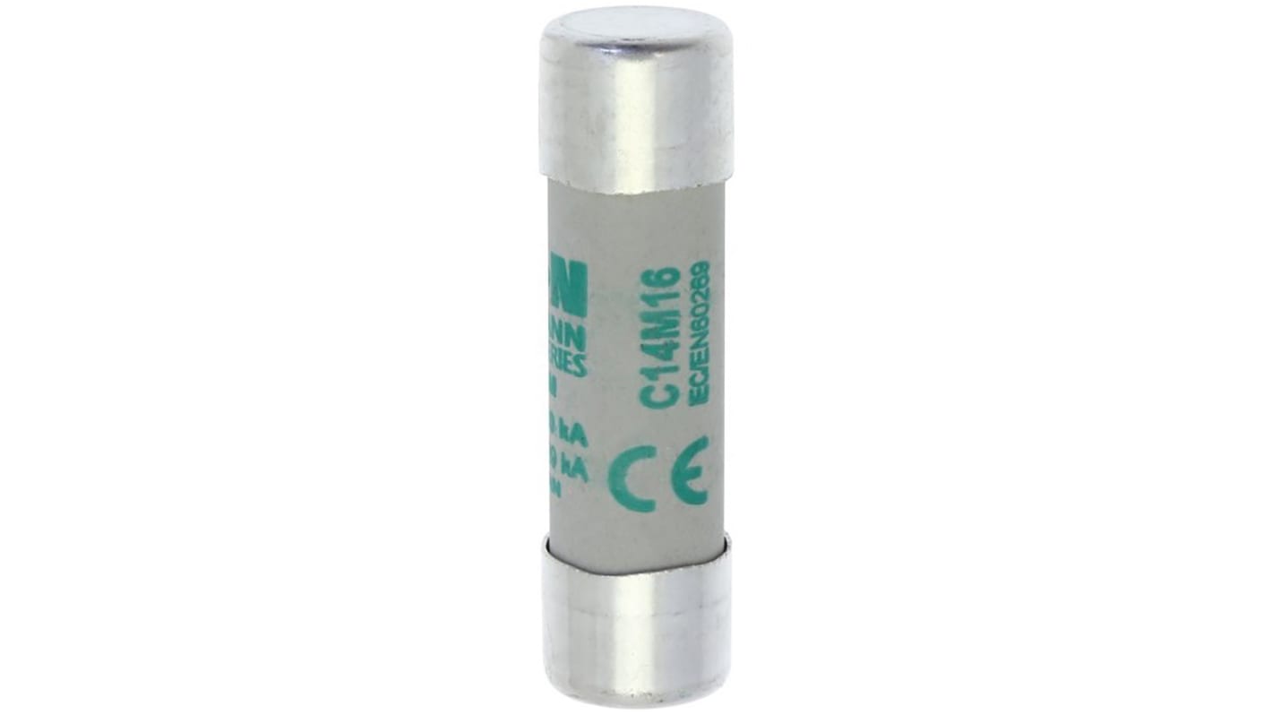 Eaton 16A Ceramic Cartridge Fuse, 14 x 51mm