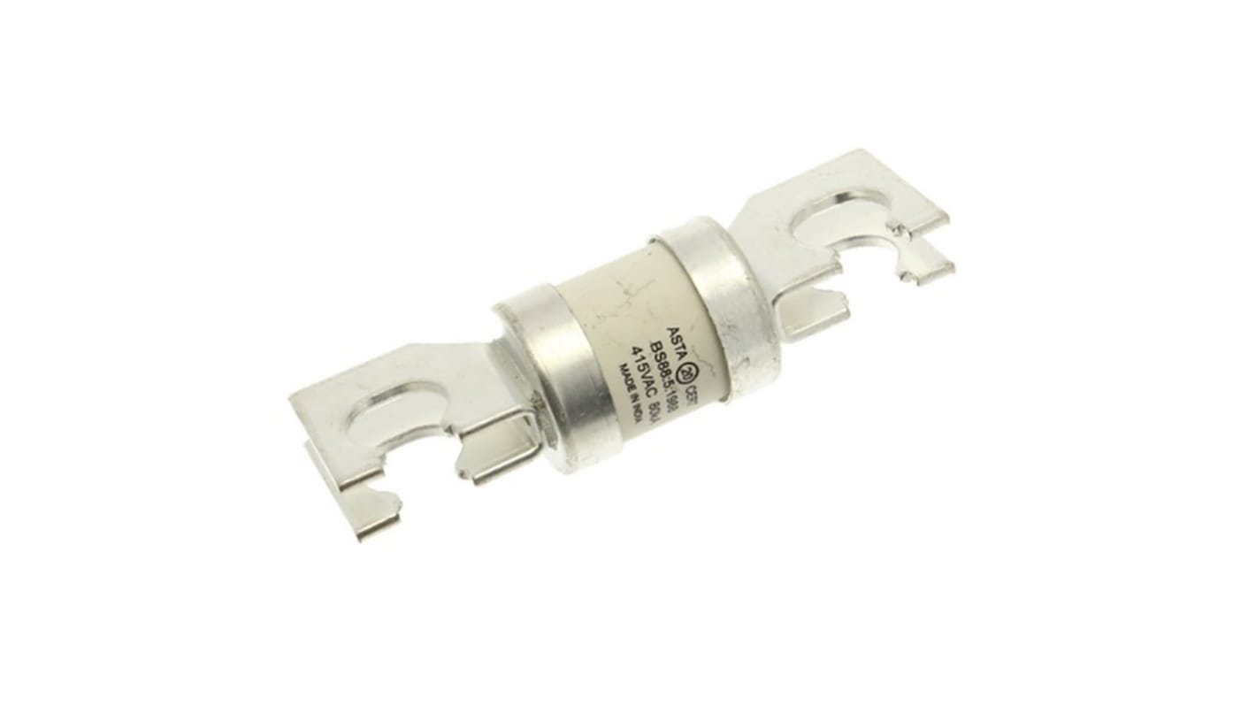 Fusibile a linguetta con fissaggio a bullone, Eaton, 200A, standard &#149; BS88, IEC 60269, fori di fissaggio da 82mm, cat.