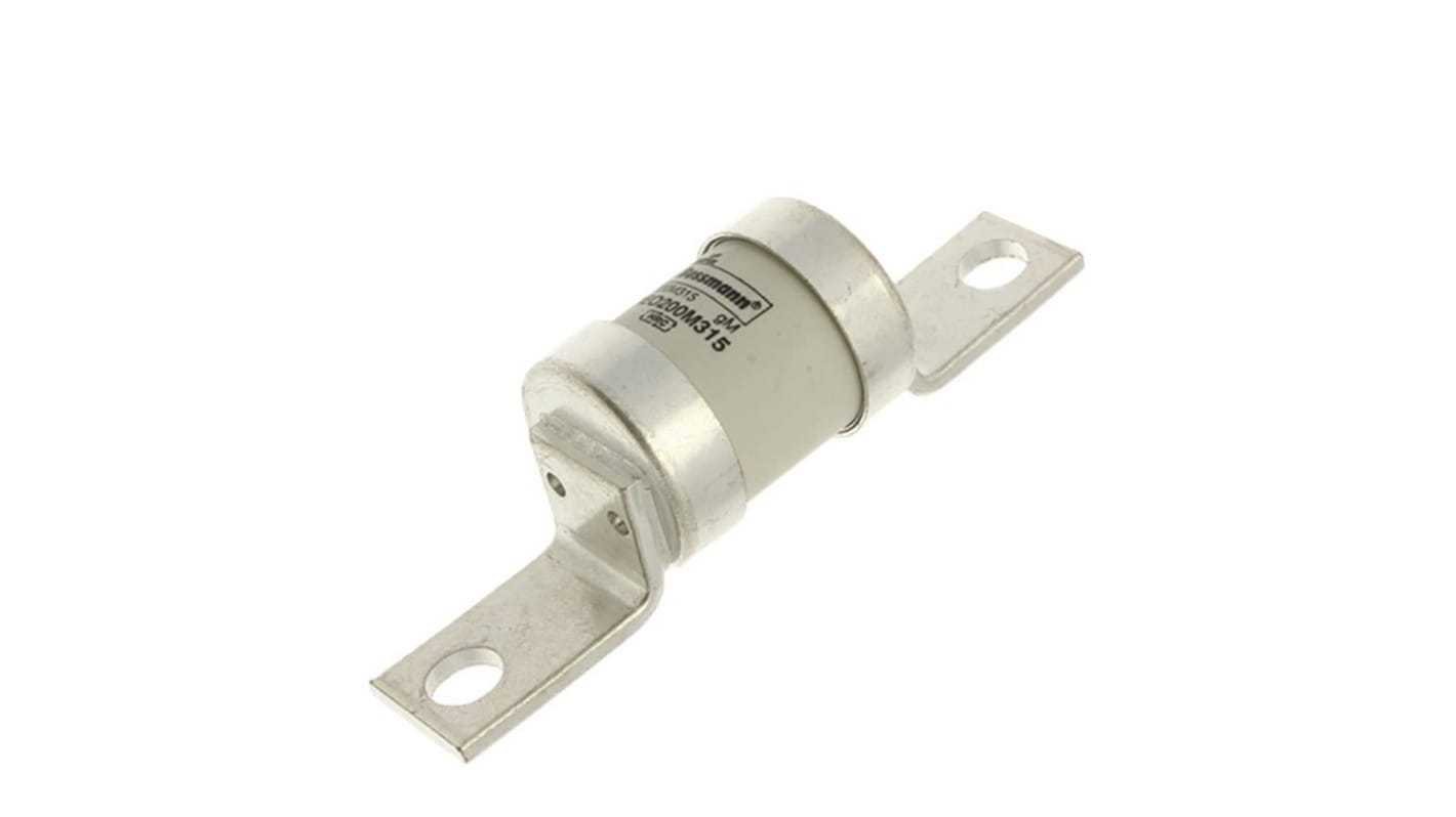 Fusibile a linguetta con fissaggio a bullone, Eaton, 315A, standard &#149; BS88, IEC 60269, fori di fissaggio da 93.7mm,