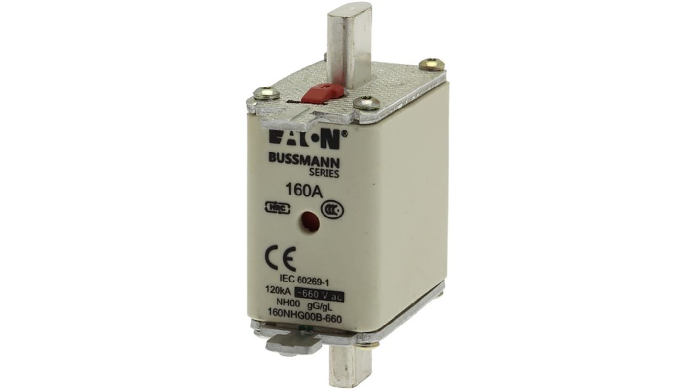 Eaton 160A NH Fuse, NH00, 690V ac