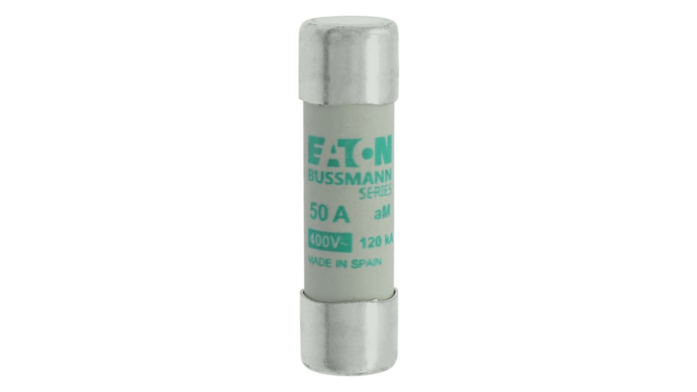 Fusible de cartucho cerámico Eaton, serie Eaton Bussmann, 400V ac, 50A, 14 x 51mm