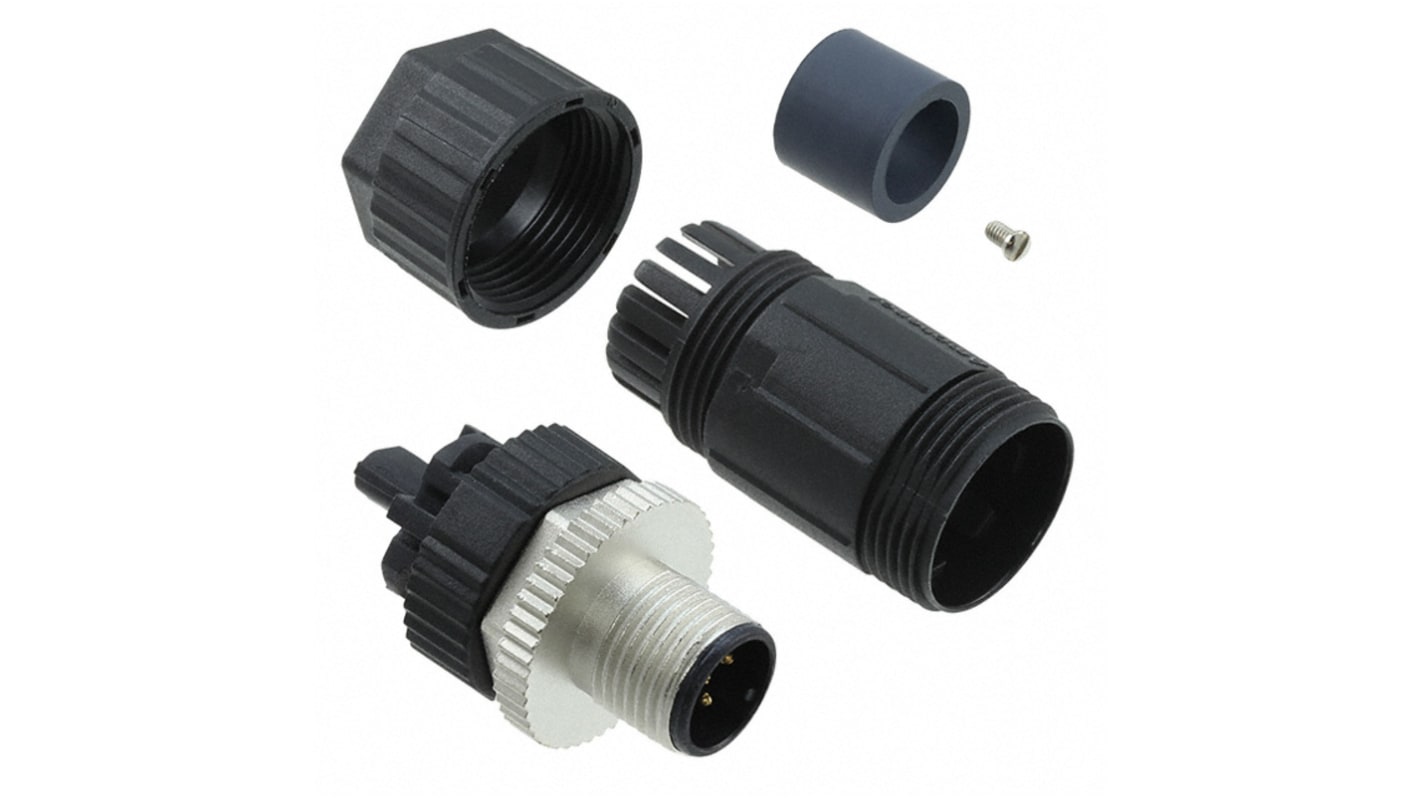 Amphenol Industrial Circular Connector, 5 Contacts, Cable Mount, M12 Connector, Plug, Male, IP67, M Series