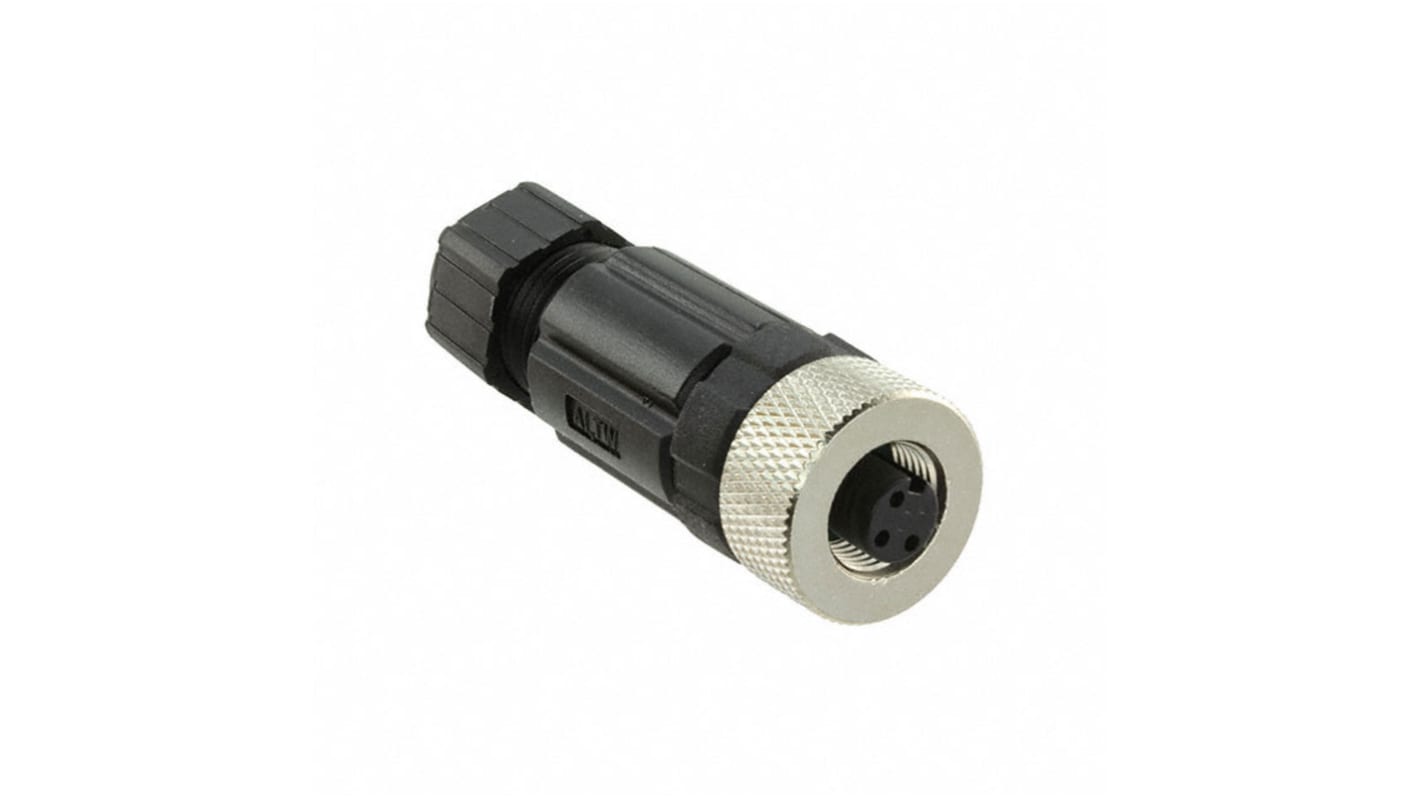 Conector circular Amphenol Industrial hembra serie M de 3 vías hembra, montaje aéreo, IP67