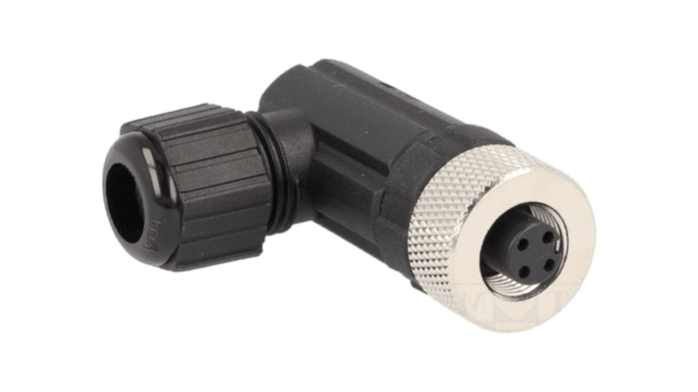 Amphenol Industrial Circular Connector, 4 Contacts, Cable Mount, M12 Connector, Socket, Female, IP67, M Series