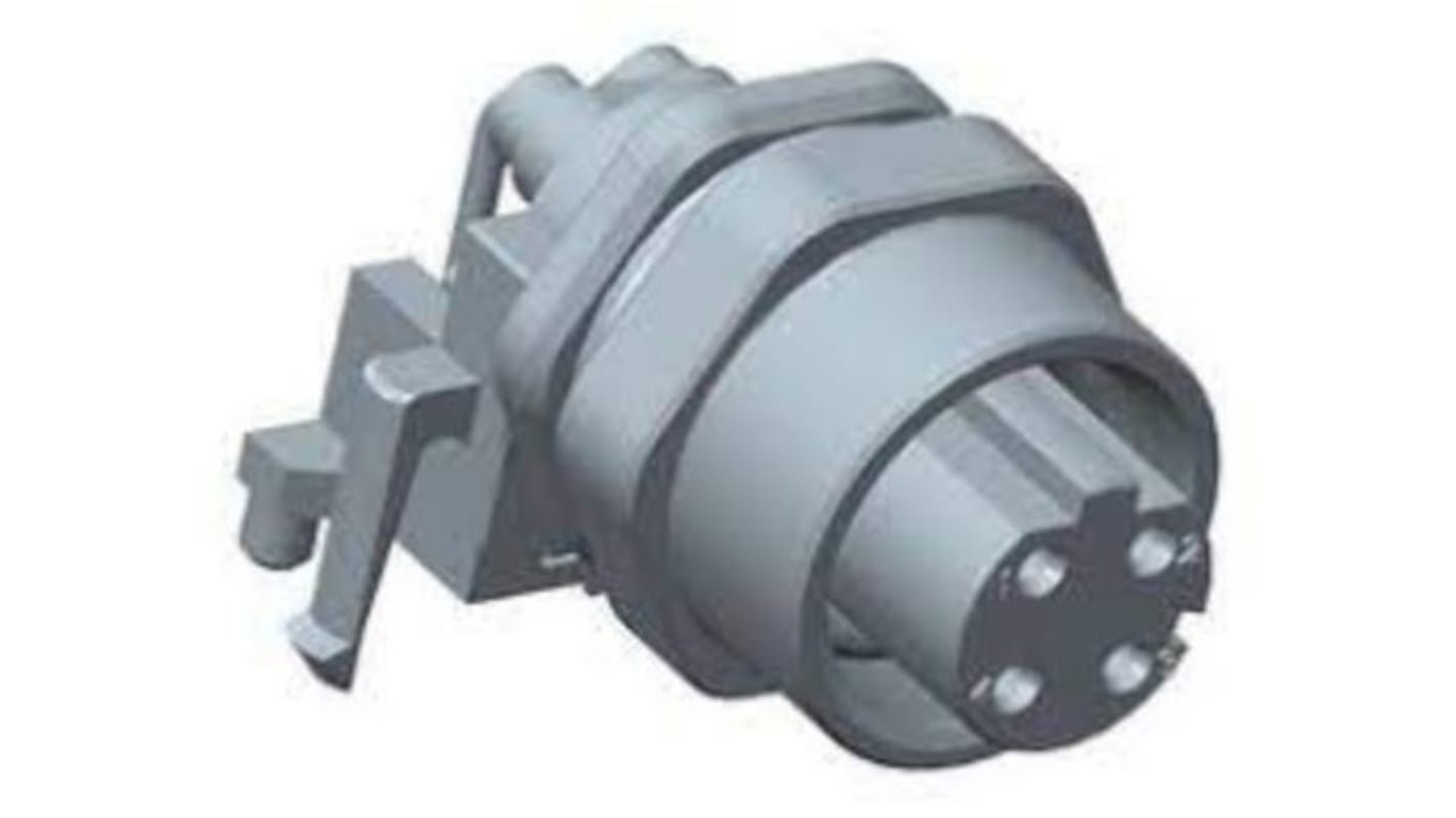 Amphenol Circular Connector, 4 Contacts, Panel Mount, M12 Connector, Socket, Female, IP67, M Series