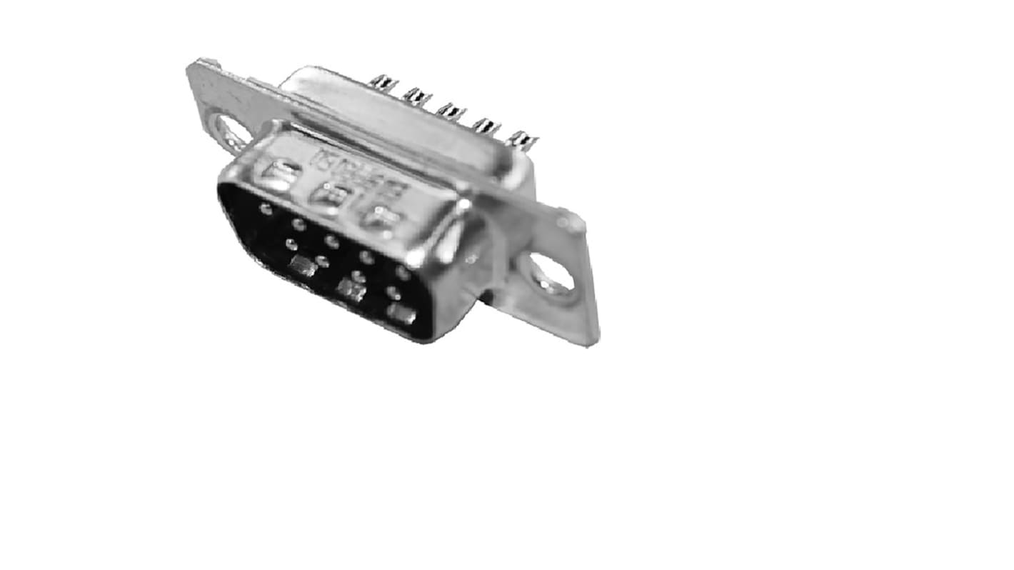 Amphenol ICC 9 Way Cable Mount D-sub Connector Socket, 2.74mm Pitch