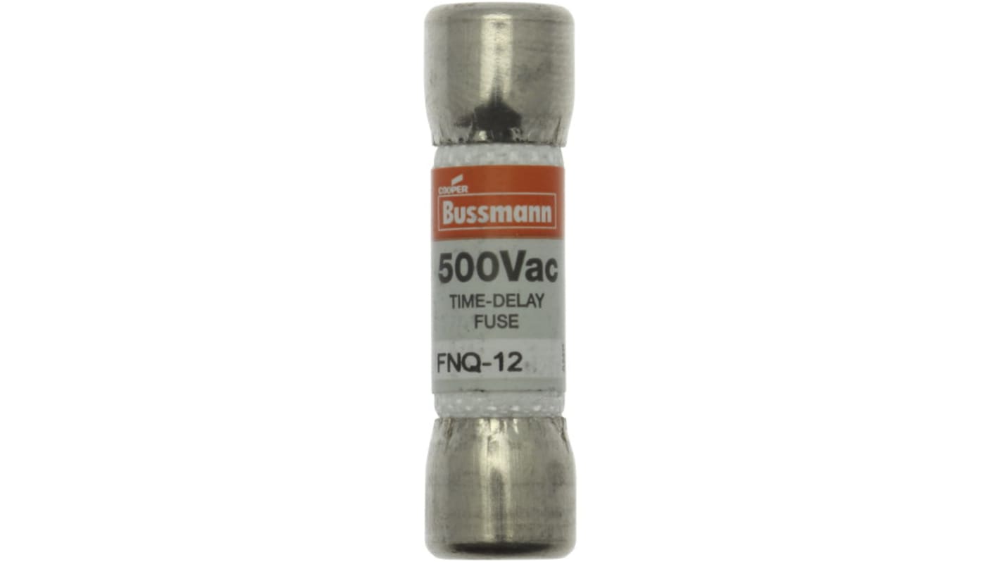 Eaton 12A T Ceramic Cartridge Fuse, 10 x 38mm