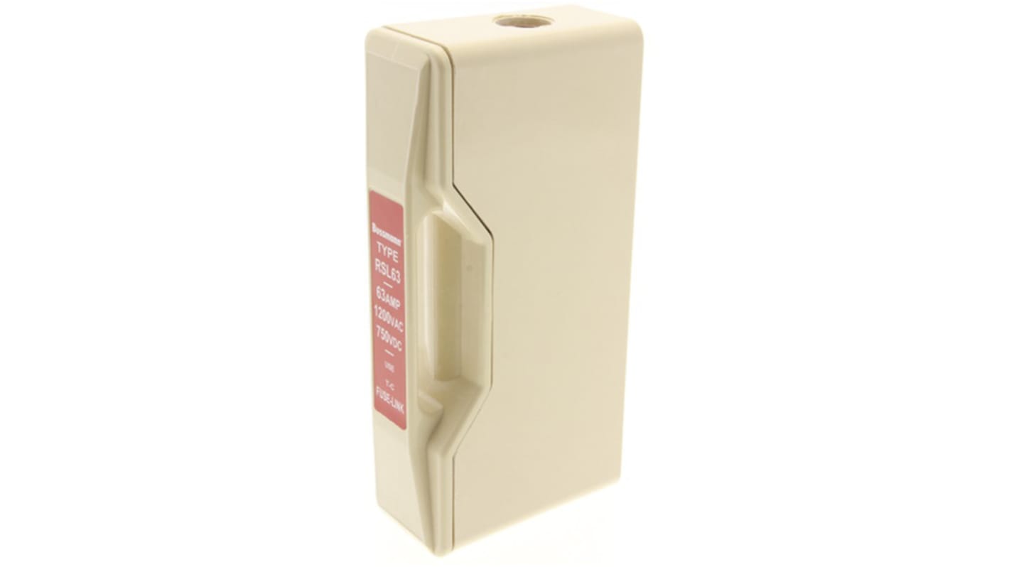 Eaton 63A Rail Mount Fuse Holder, 1.2 kV ac, 750V dc