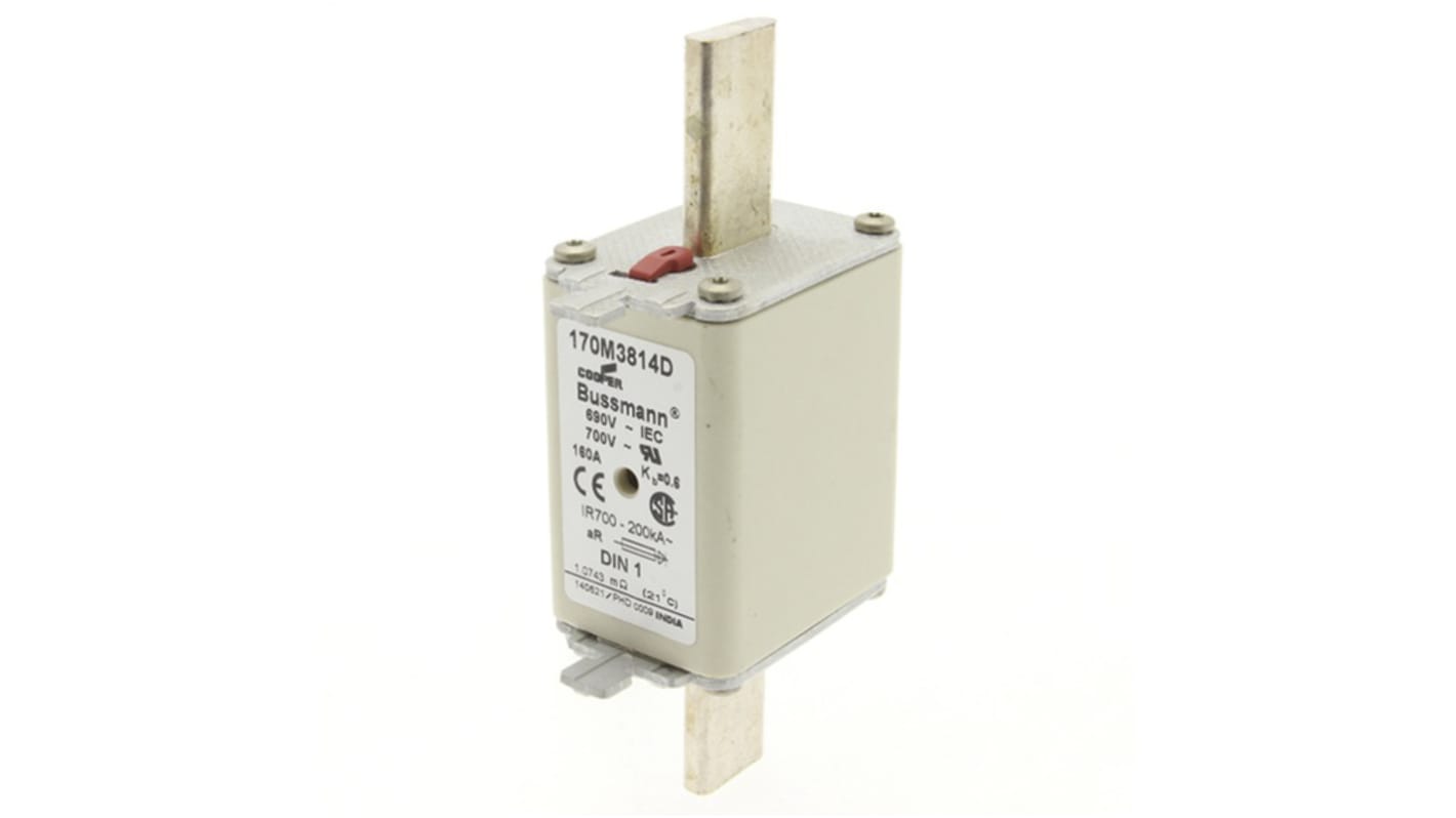 Eaton 160A Centred Tag Fuse, NH1, 690V ac