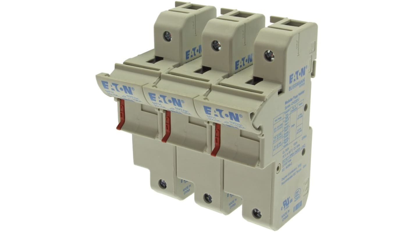 Eaton Bussmann Series Sicherungshalter für Hutschienenmontage für 22.2 x 58mm Sicherungen 100 (UL) A, 125 (IEC) A 1 kV