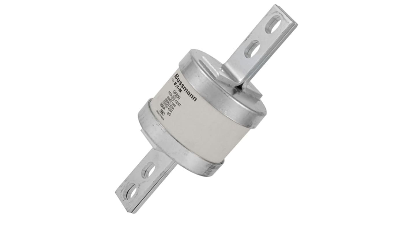 Fusibile a linguetta con fissaggio a bullone, Eaton, 800A, fusibile C3, standard BS 88, IEC 60269, fori di fissaggio da