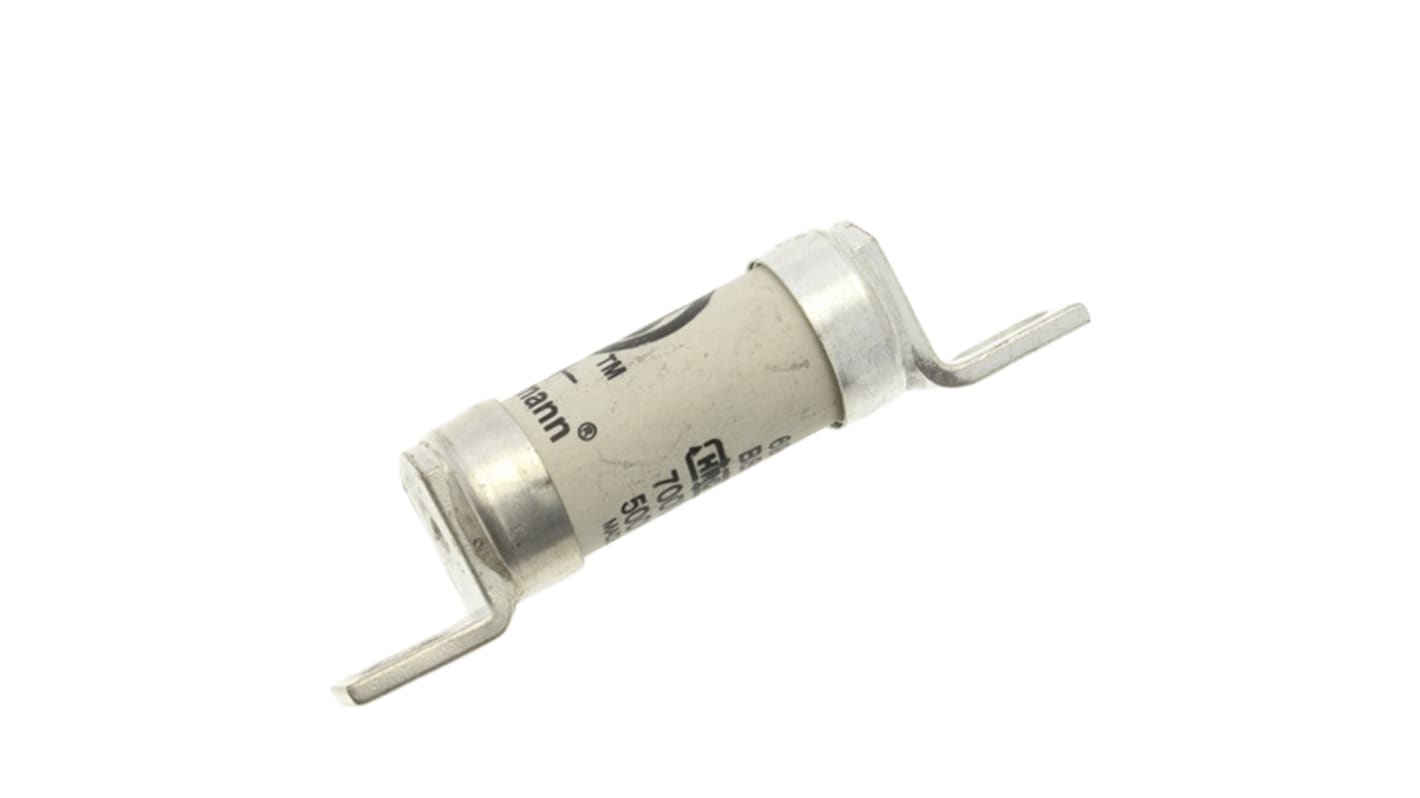 Fusibile a linguetta con fissaggio a bullone, Eaton, 63A, fusibile ET, standard BS 88, IEC 60269, fori di fissaggio da