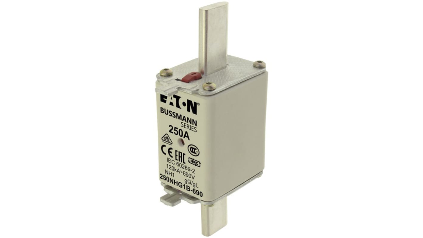 Eaton 125A Centred Tag Fuse, NH1, 690V ac