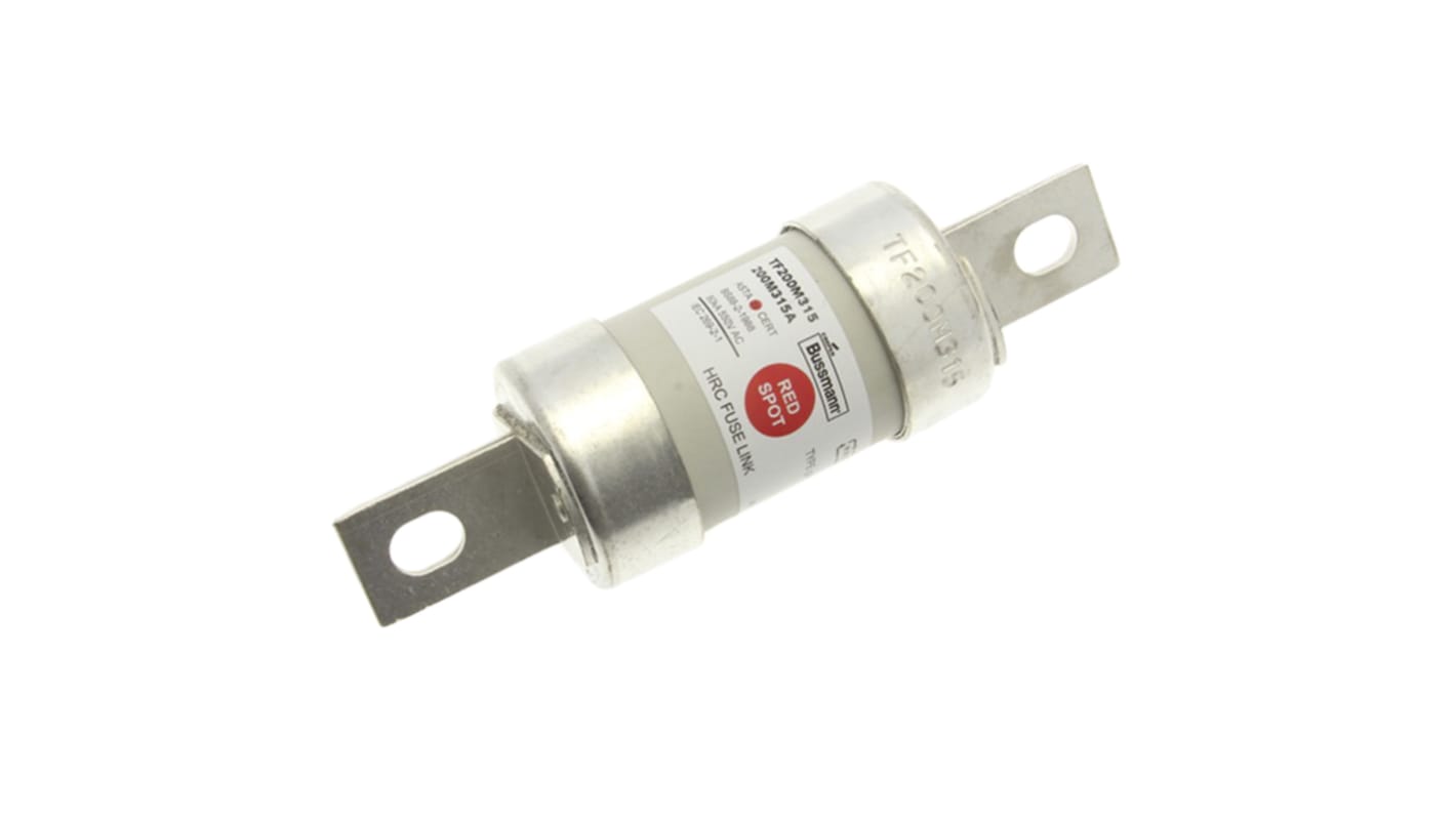 Fusibile a linguetta con fissaggio a bullone, Eaton, 200A, fusibile B2, standard BS 88, IEC 60269, fori di fissaggio da