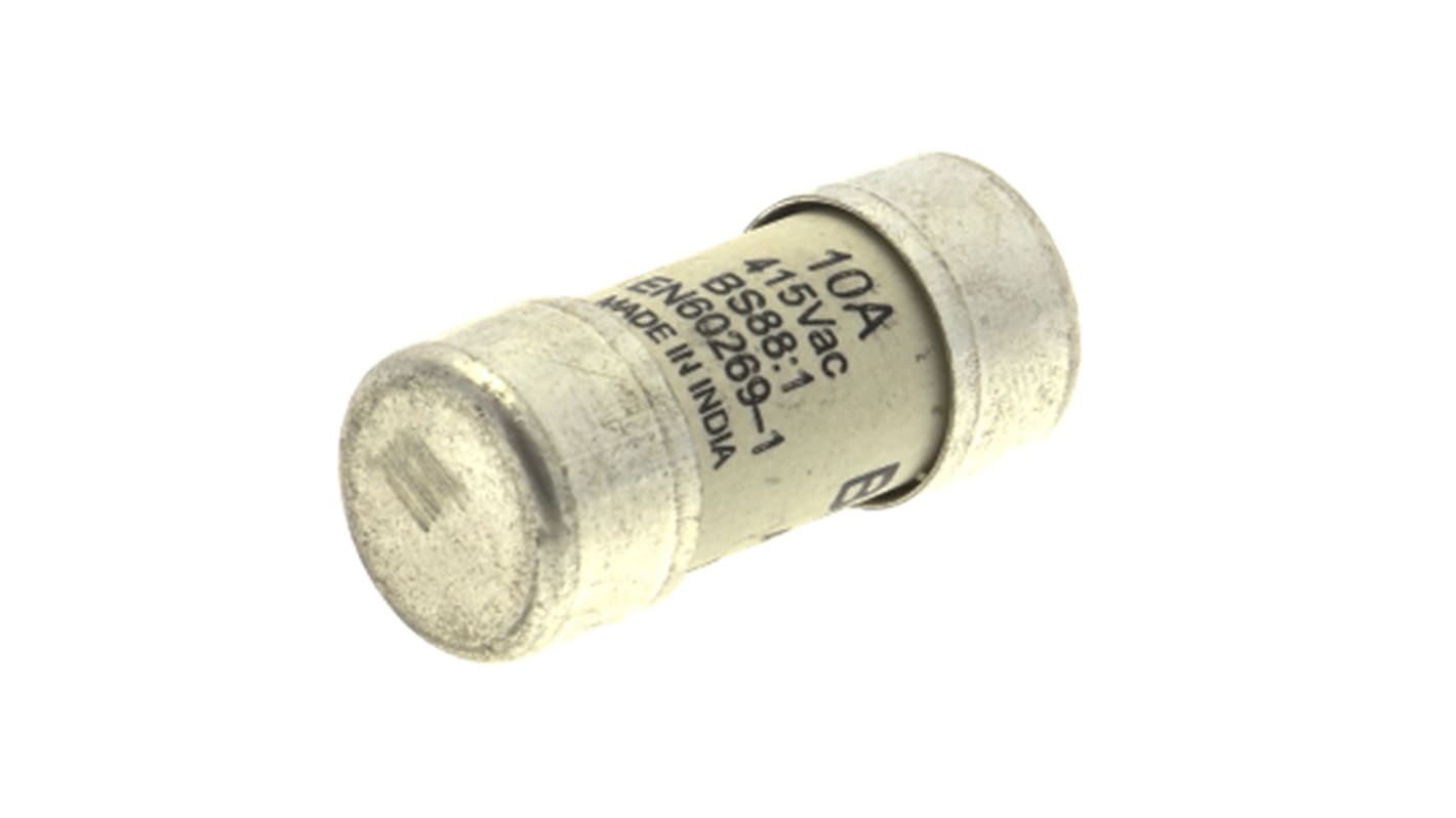 Eaton 10A Ceramic Cartridge Fuse, 13 x 29mm