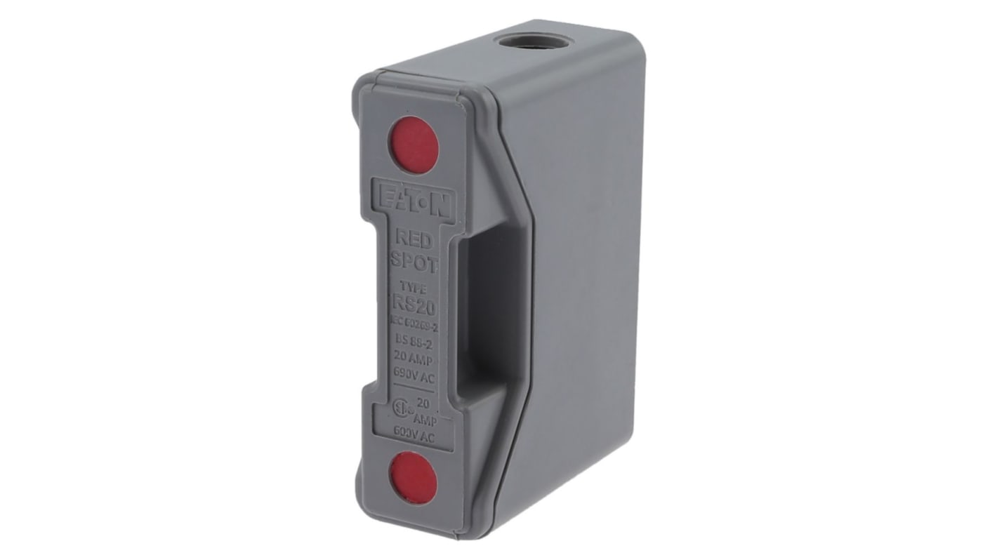 Eaton 20A Rail Mount Fuse Holder for A1 Fuse, 1P, 690V ac