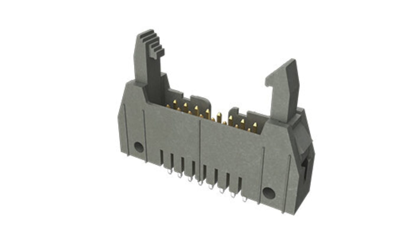 Conector macho para PCB Amphenol ICC serie Quickie de 40 vías, 2 filas, paso 2.54mm, para soldar, Montaje en orificio