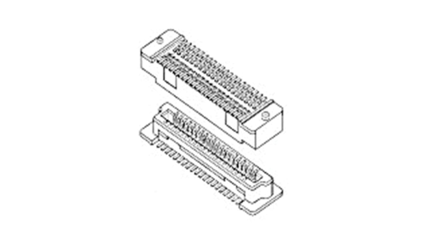 Amphenol Communications Solutions BergStak Leiterplattenbuchse Gerade 100-polig / 2-reihig, Raster 0.8mm
