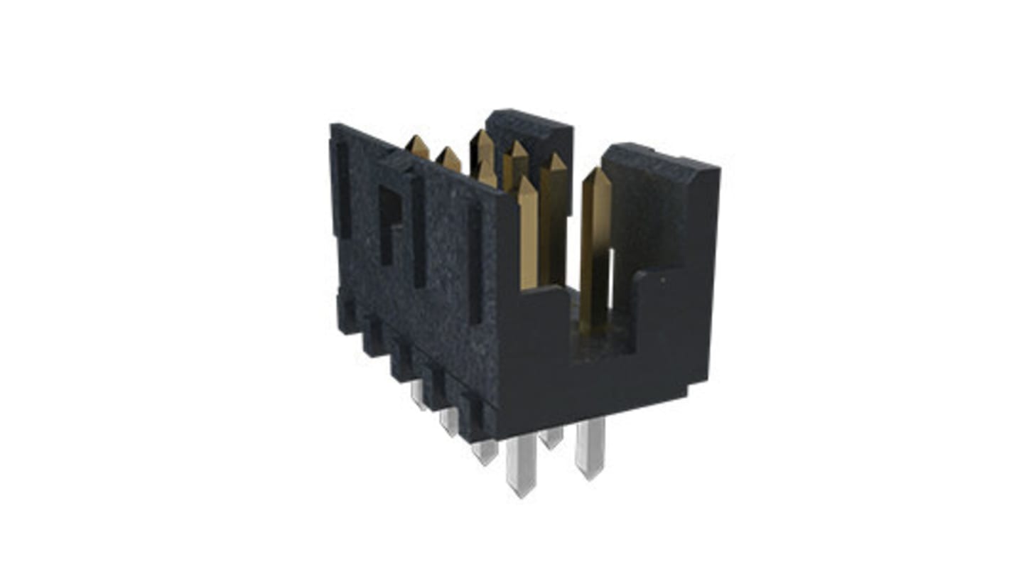 Amphenol Communications Solutions Minitek Series Through Hole PCB Header, 18 Contact(s), 2.0mm Pitch, 2 Row(s), Shrouded