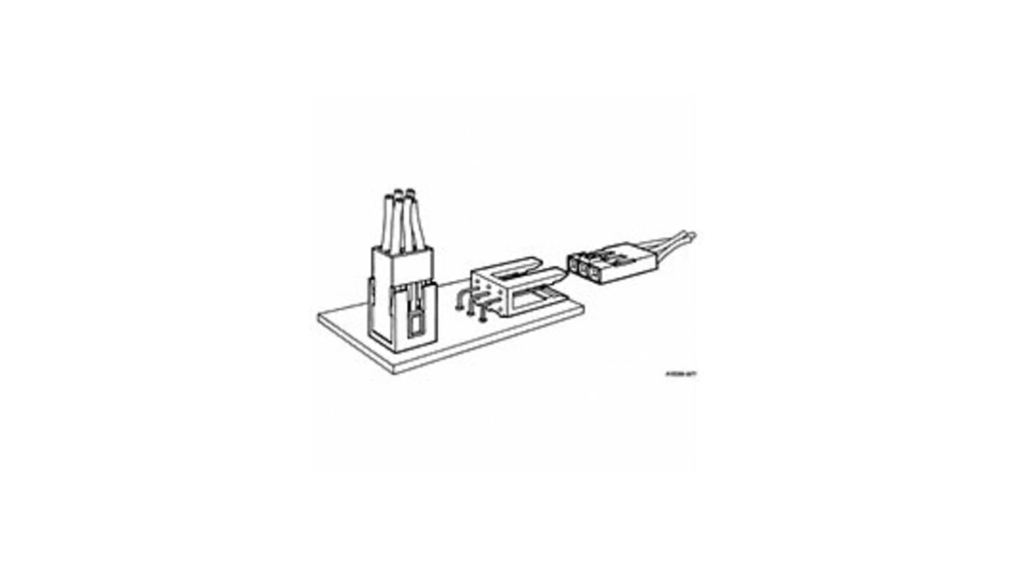 Amphenol Communications Solutions, Mini-PV Male Connector Housing, 2.54mm Pitch, 5 Way, 1 Row Vertical