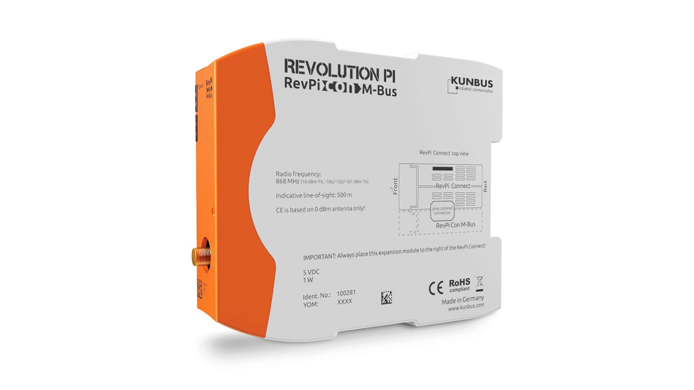 PLC – rozšiřující modul, řada: REVOLUTION PI pro Připojení RevPi (+), 110,5 x 22,5 x 96 mm Revolution PI