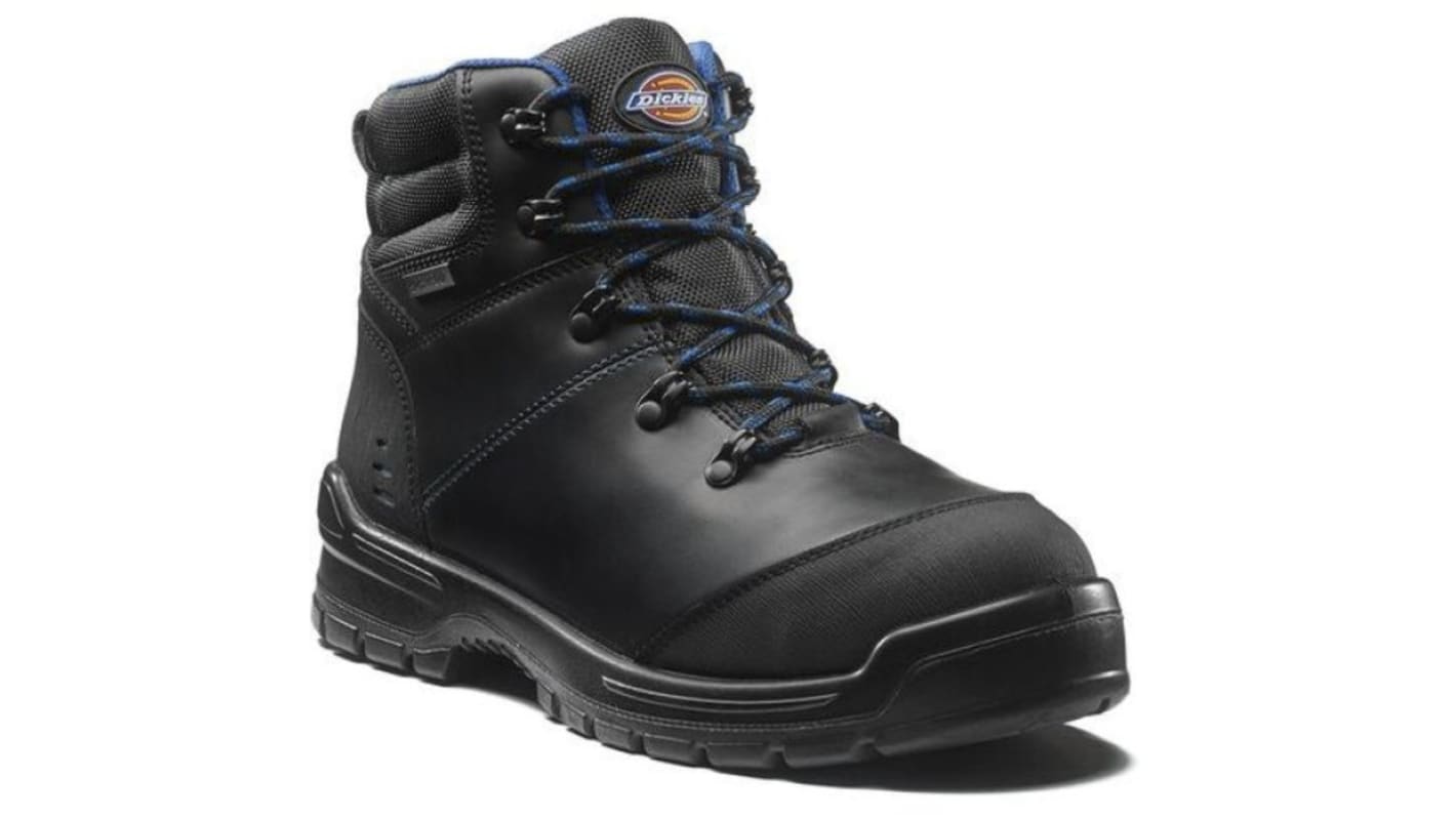 Dickies Cameron EN20345 S3, Sicherheitsstiefel Schwarz, mit Zehen-Schutzkappe, Größe 43 / UK 9