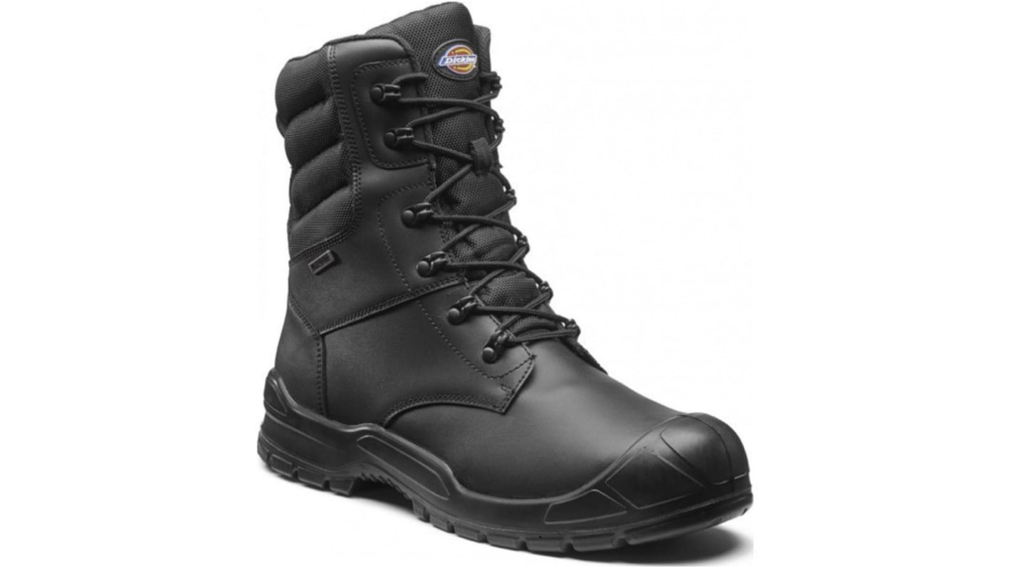 Dickies Trenton Pro EN20345 S3, Sicherheitsstiefel Schwarz, mit Stahl-Schutzkappe, Größe 40 / UK 6