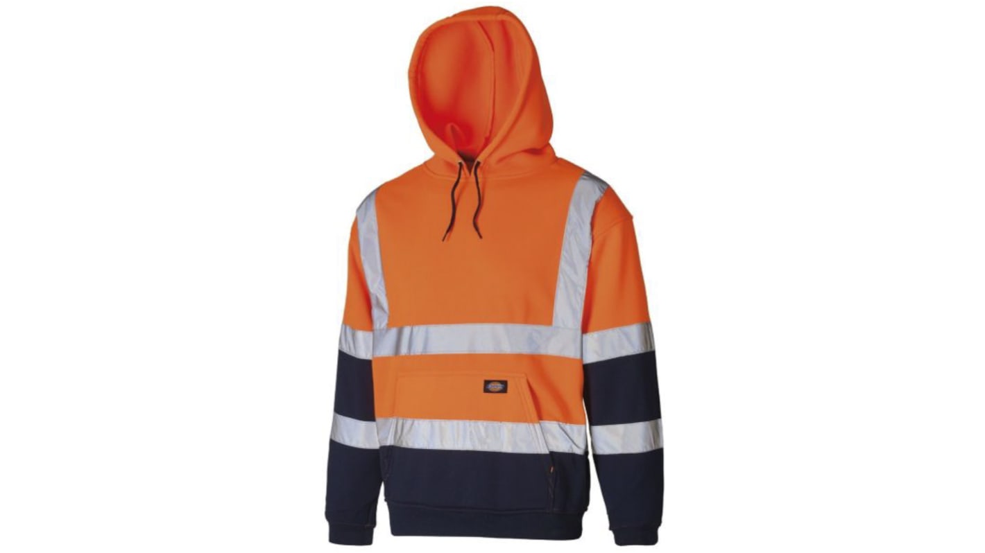 Dickies Orange/Navy Hi Vis Hoodie, L