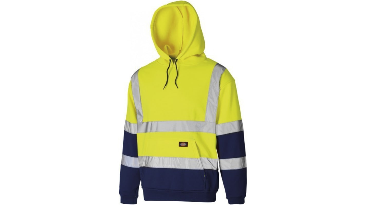 Dickies Gul/marineblå Hi-vis hættetrøje, M