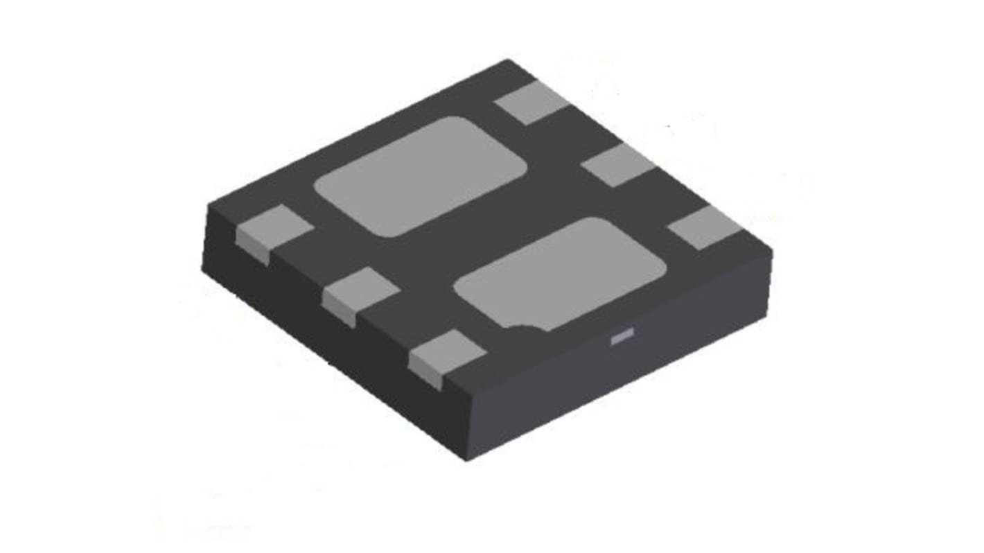 Dual PChannel MOSFET, 3.8 A, 20 V, 6Pin UDFN2020 Diodes Inc