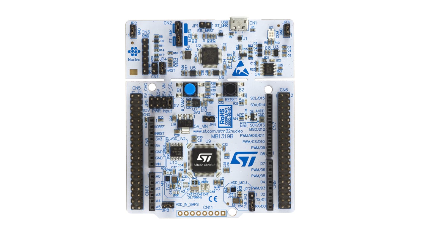 STMicroelectronics STM32 Nucleo-64 MCU Microcontroller Development Kit ARM STM32L412RB