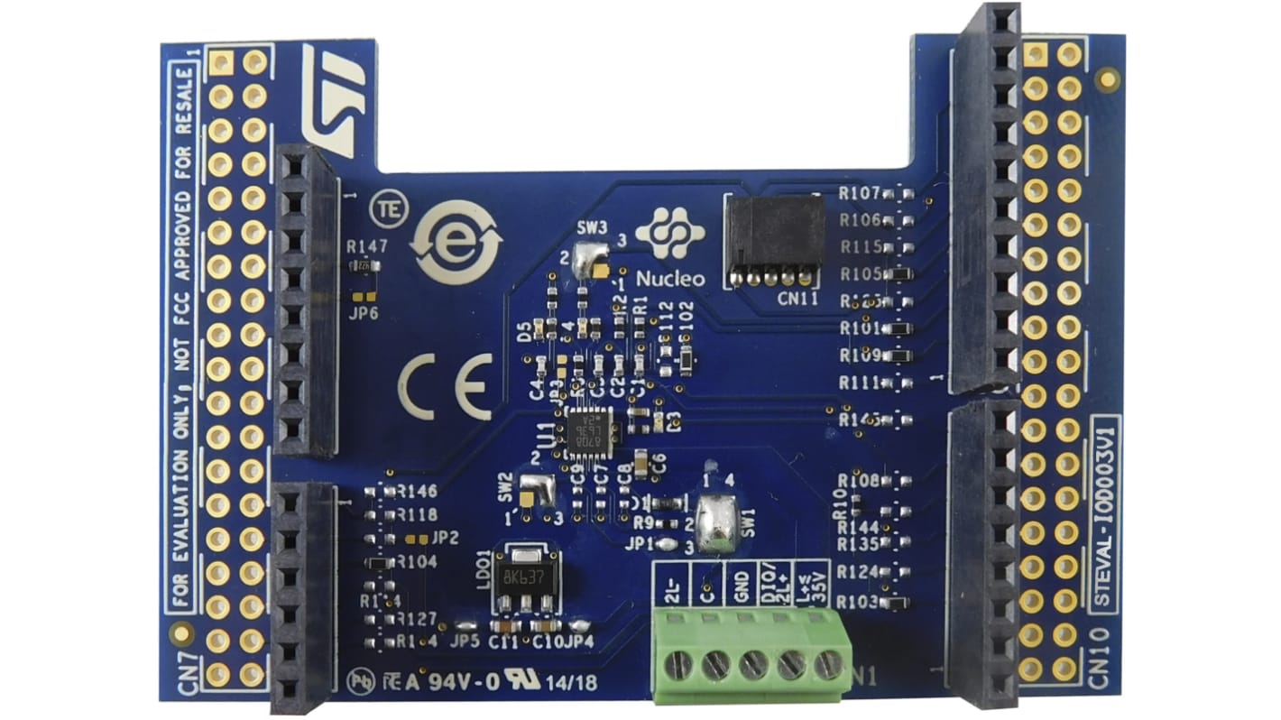 STMicroelectronics IO-Link (PHY) Device Evaluation Board L6362A Evaluation Board for STM32 Nucleo STEVAL-IOD003V1