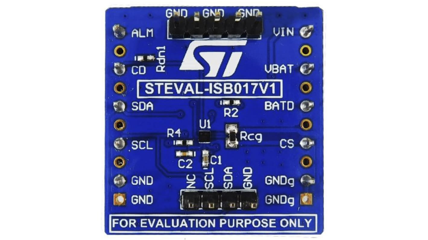 Zestaw badawczo-rozwojowy – zarządzanie zasilaniem STMicroelectronics Monitorowanie akumulatora Płytka ewaluacyjna