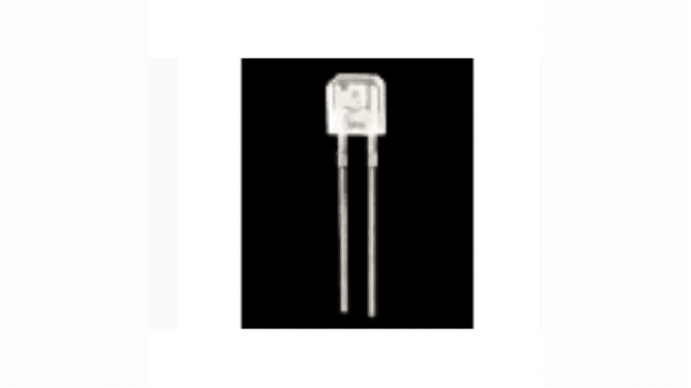 LED IR ROHM, 1.6V, λ 950nm, 0.8mW/sr, ±30°, encapsulado DIP de 2 pines, mont. pasante