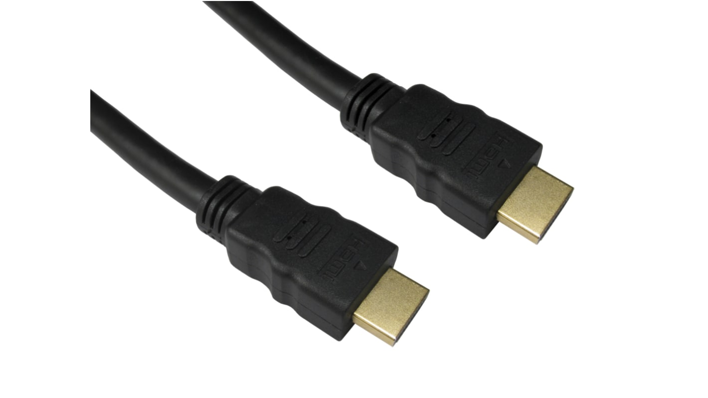 Cable HDMI Negro RS PRO, con. A: HDMI Macho, con. B: HDMI Macho, long. 15m