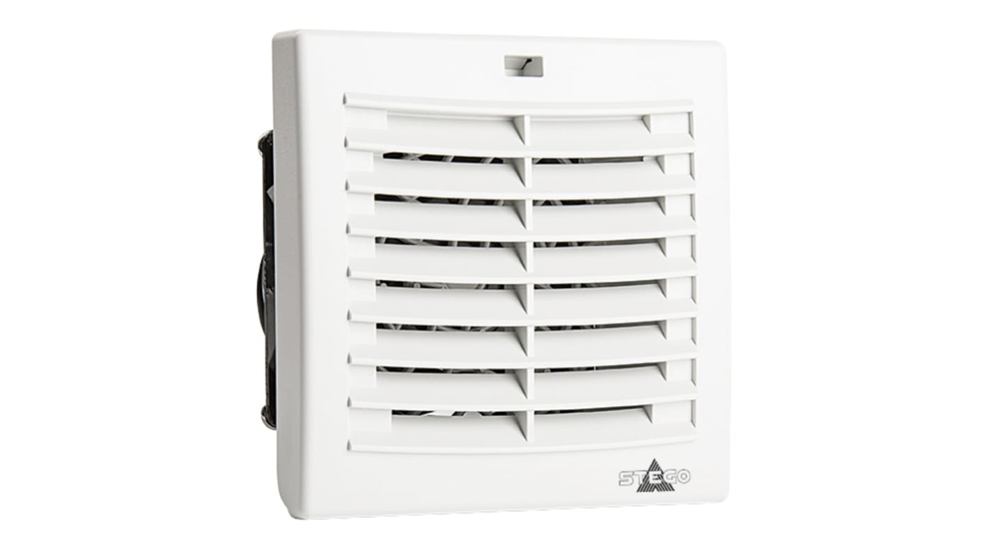 Ventilador con filtro STEGO de 92 x 92mm, alim. 48 V dc, 3W, caudal filtrado 18m³/h, 48dB, IP54