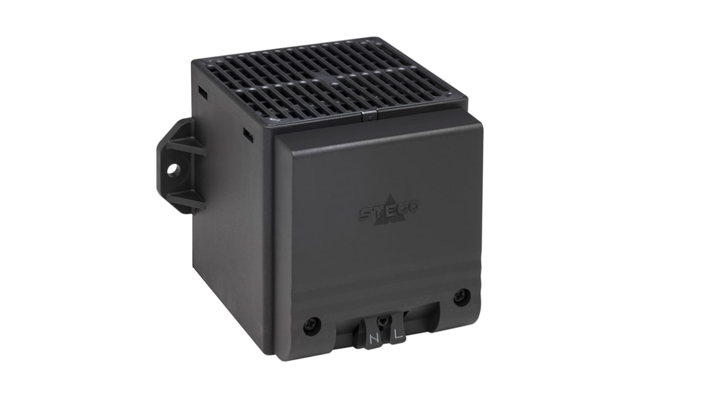 STEGO Enclosure Heater, 24V dc, 200W Output, +50°C, 75mm x 65mm x 90mm