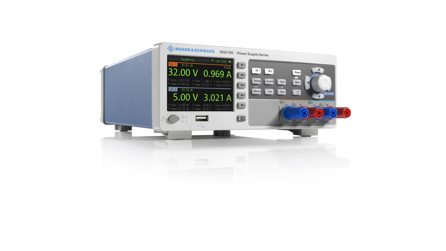 Rohde & Schwarz 2-Kanal Digital Labornetzgerät 66W, 0 → 32V / 0 → 3A, DKD/DAkkS-kalibriert