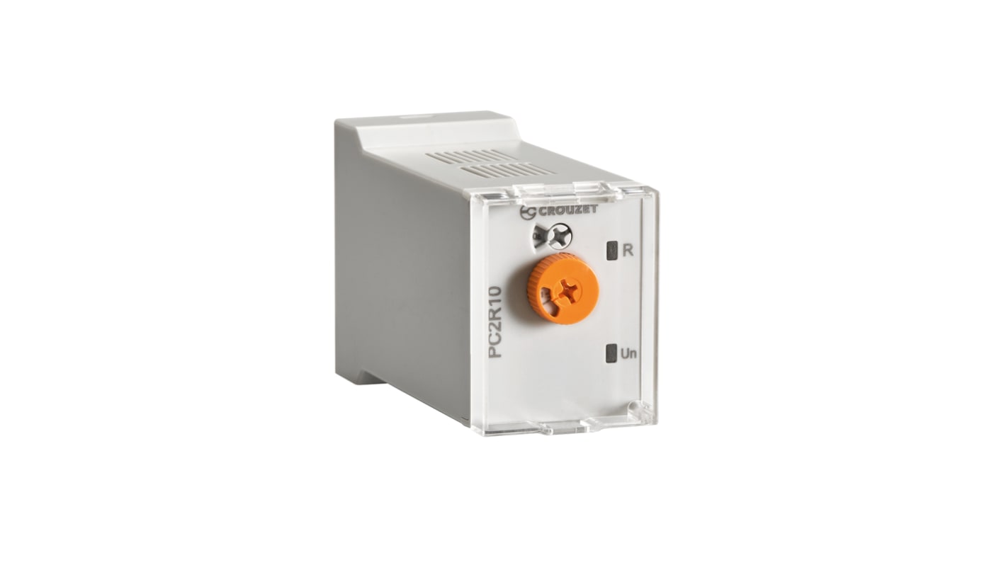 Crouzet PC2R Series Plug In Timer Relay, 12 → 240V ac/dc, 2-Contact, 0.05 → 1 days, SPDT